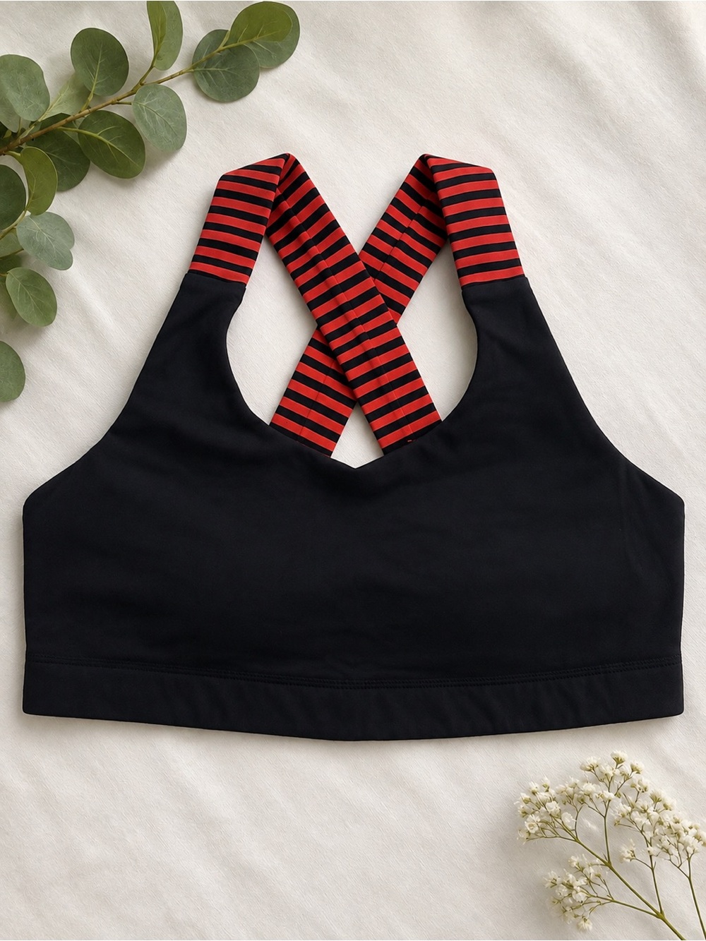 Lululemon Sports Bra Navy Blue/Coral Size Small